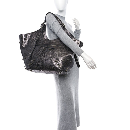 Balenciaga Agneau Arena Large Le Cagole Carry All Bag Steel Grey 2 of 11