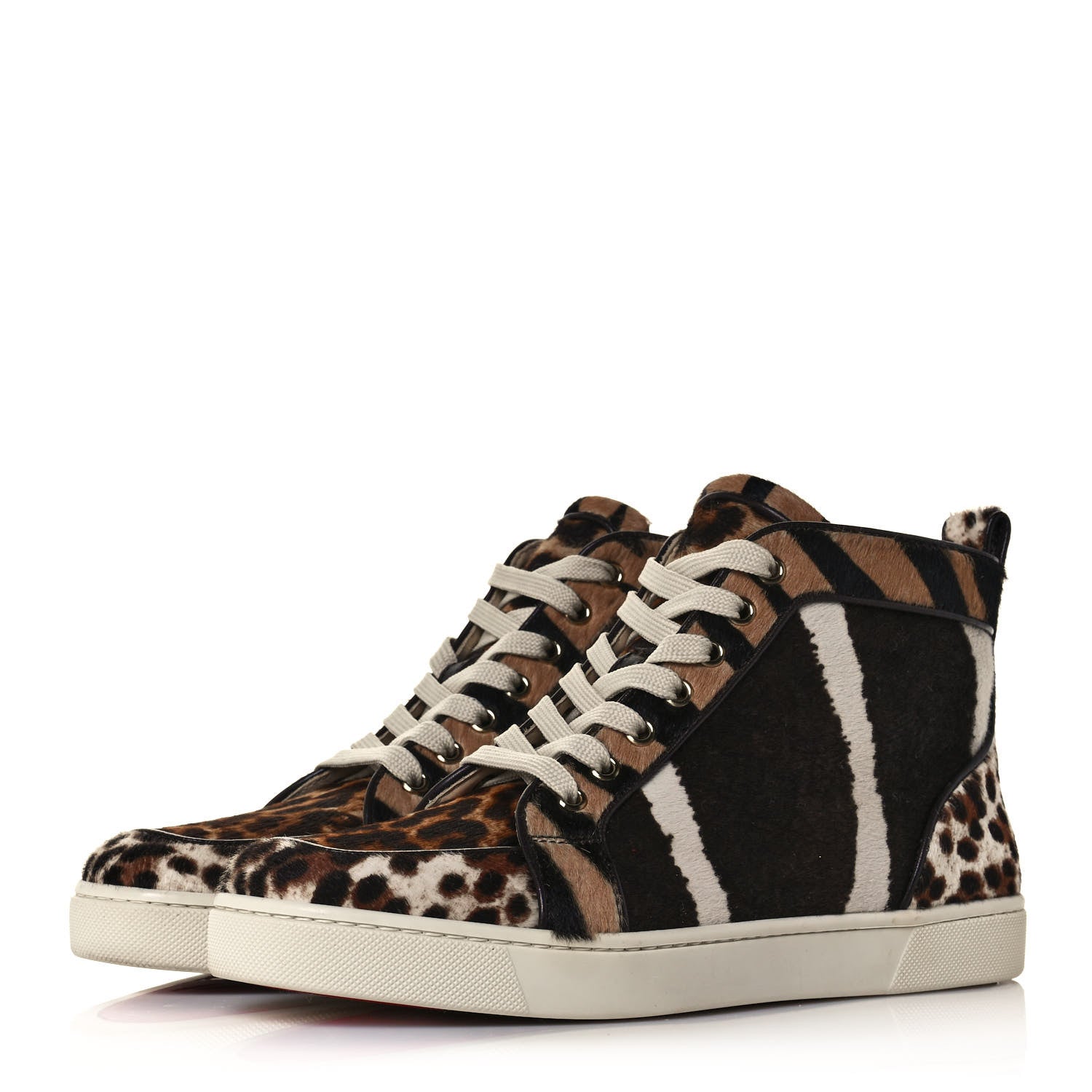 Christian Louboutin Pony Hair Leopard Rantus Orlato Flat Sneakers 40 3 of 7