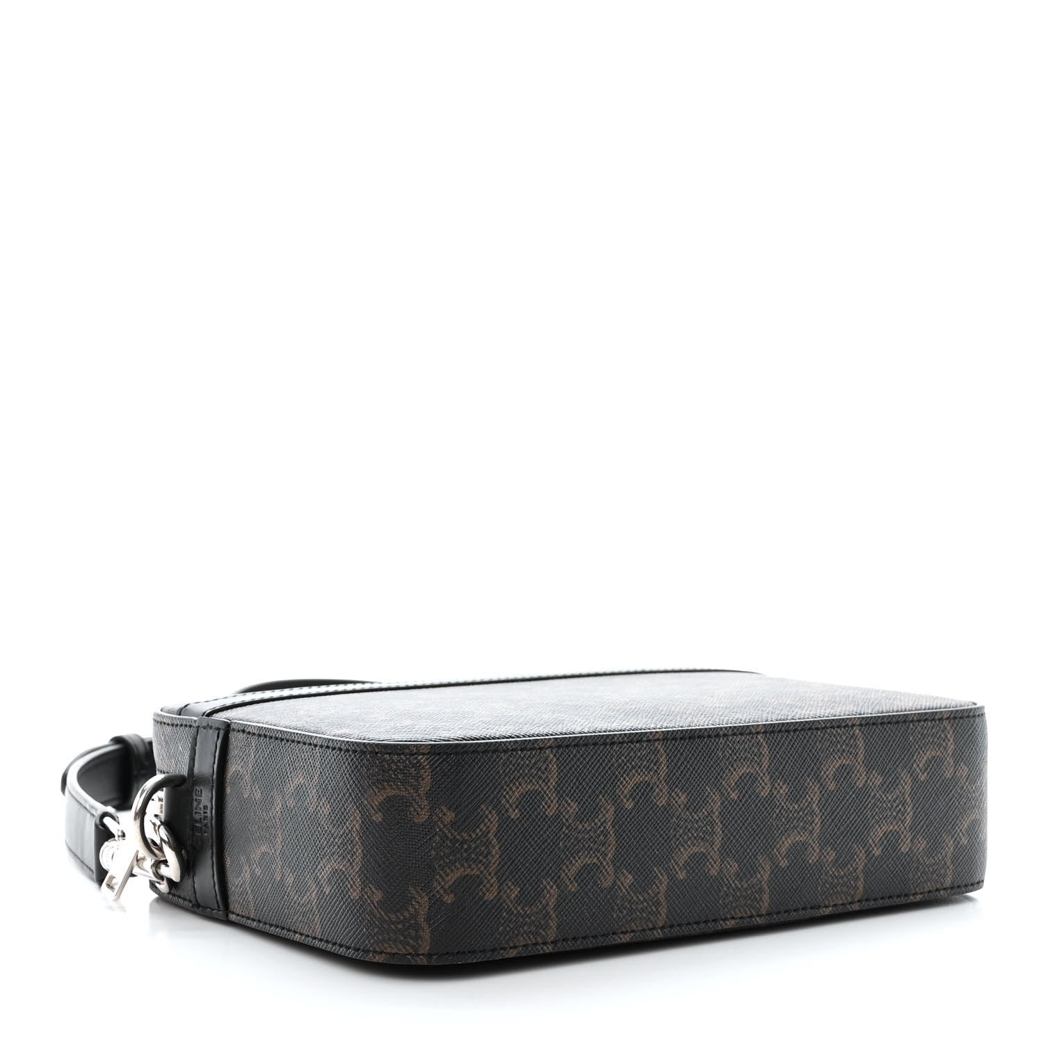 Celine Triomphe Canvas Small Messenger Bag Black 4 of 12