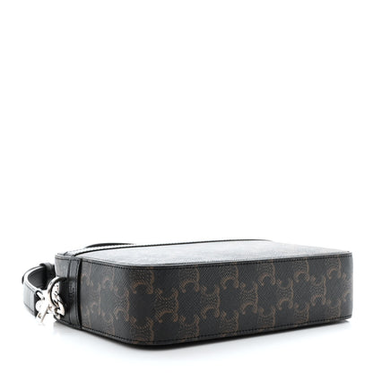 Celine Triomphe Canvas Small Messenger Bag Black 4 of 12