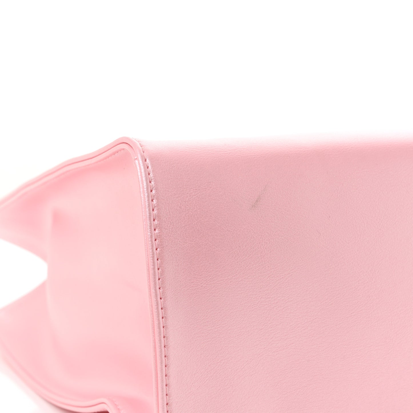 Metallic Vegan Leather Medium Shopping Bag Ballerina