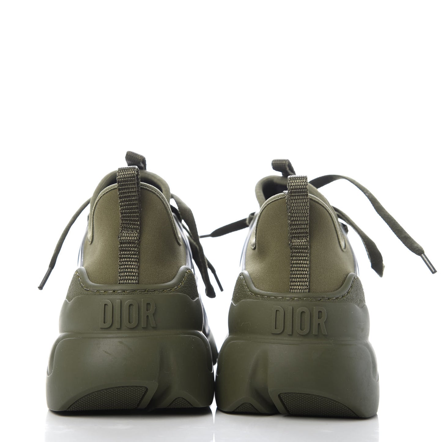 Neoprene Rubber Womens D-Connect Sneakers 35 Kaki