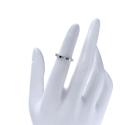 Cartier 18K White Gold 2.5mm Maillon Panthere Wedding Band Ring 47 4 2 of 6