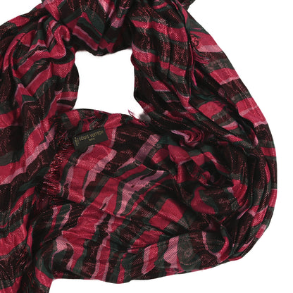 Louis Vuitton Cashmere Silk Tigre Disco Stole Rose 2 of 3