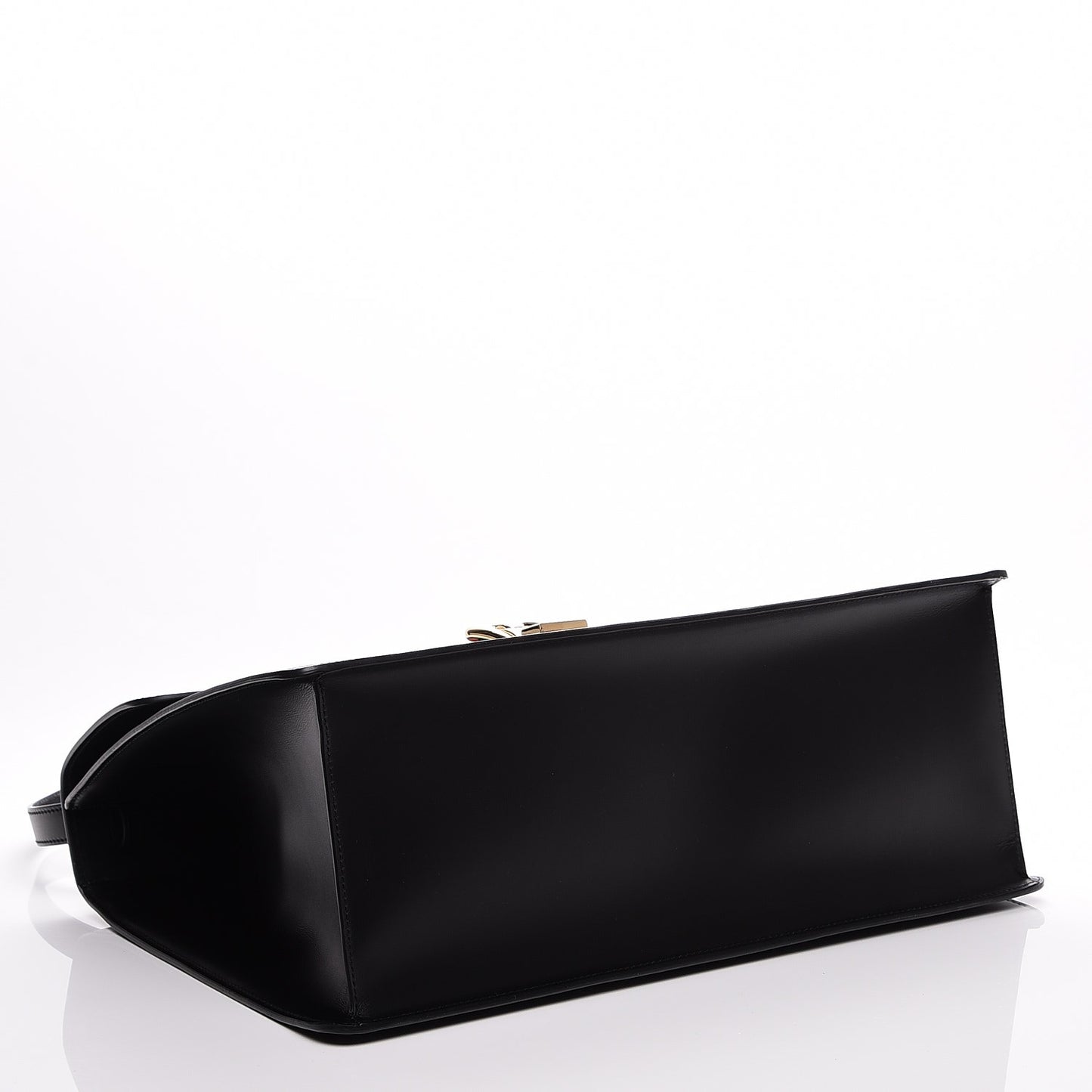 Calfskin Maxi Sylvie Top Handle Bag Black