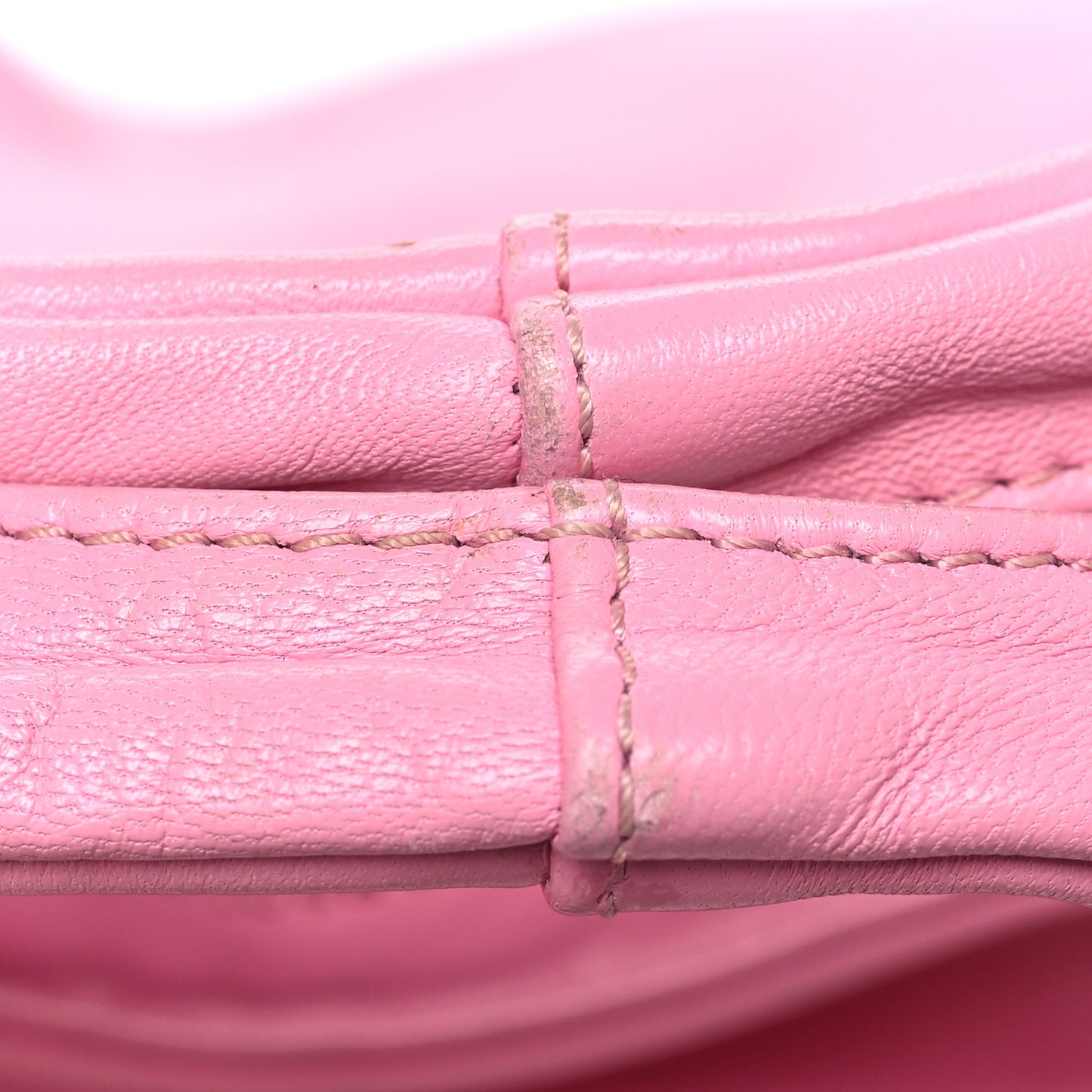 Nappa Medusa Chain Shoulder Bag Pink