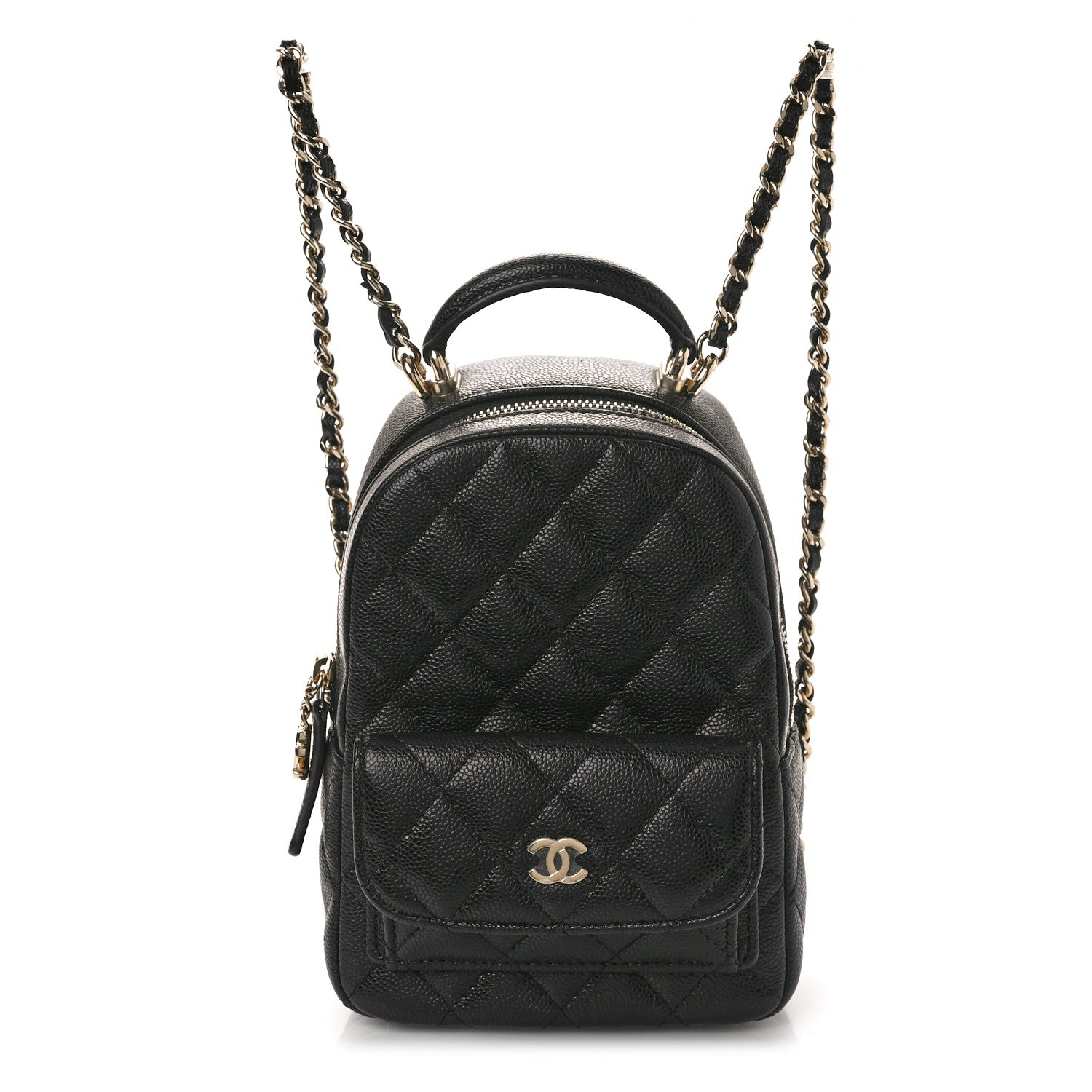 Chanel Caviar Quilted CC Mini Classic Backpack Black 1 of 10