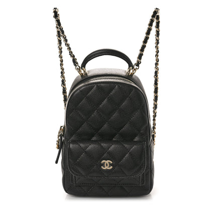 Chanel Caviar Quilted CC Mini Classic Backpack Black 1 of 10