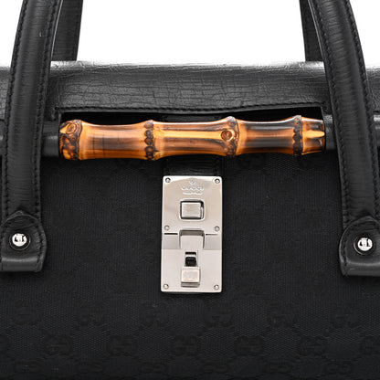 Gucci Monogram Bamboo Bullet Bag Black 8 of 14