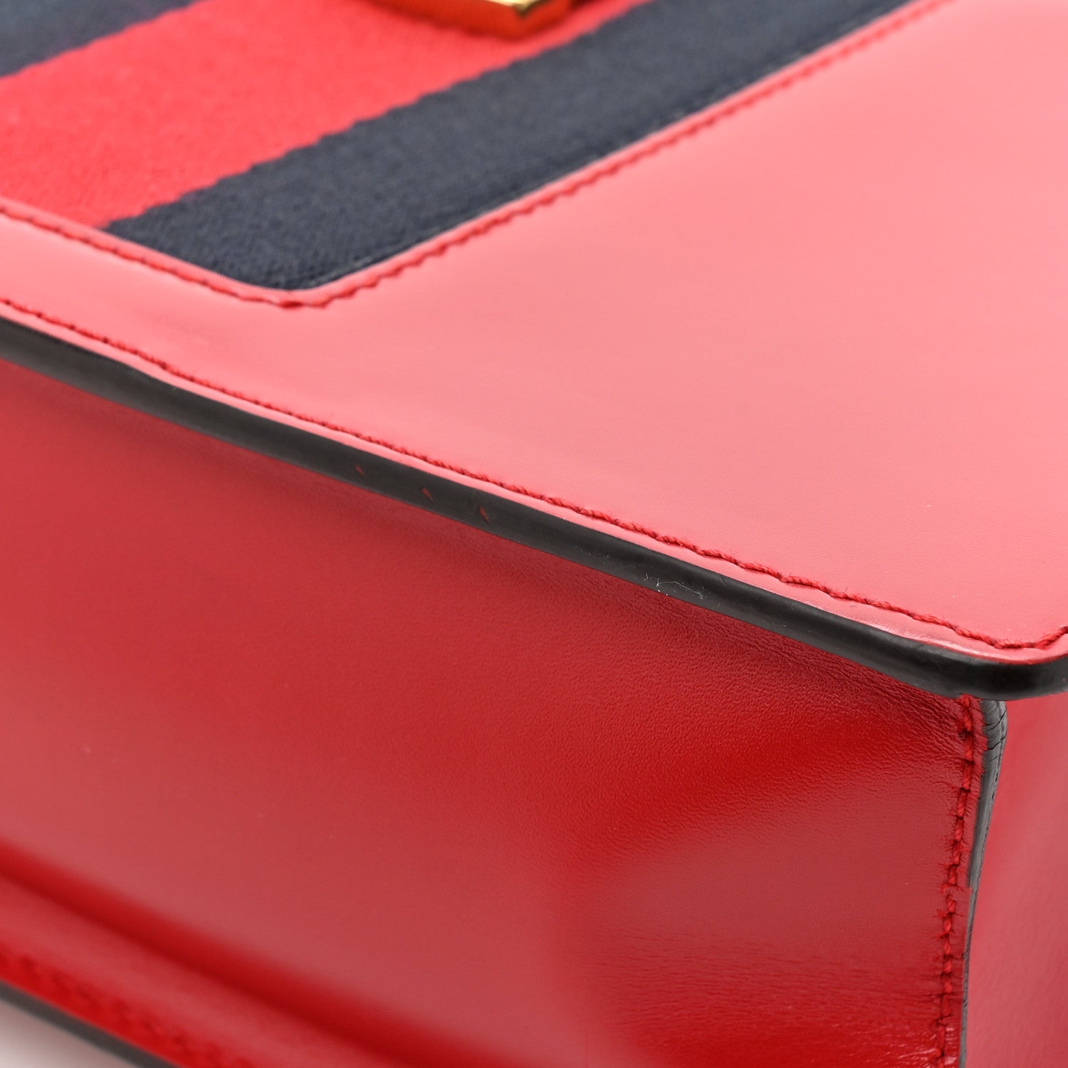 Gucci Calfskin Small Sylvie Shoulder Bag Hibiscus Red 13 of 17