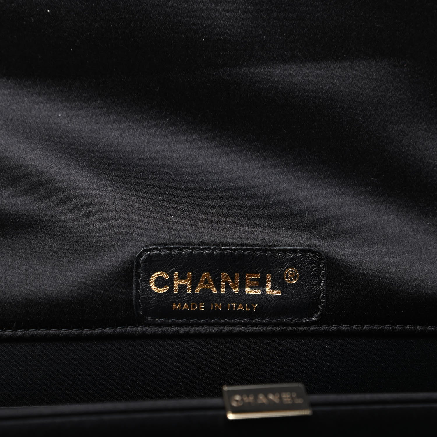 Chanel Satin Bow Clutch Black 6 of 10