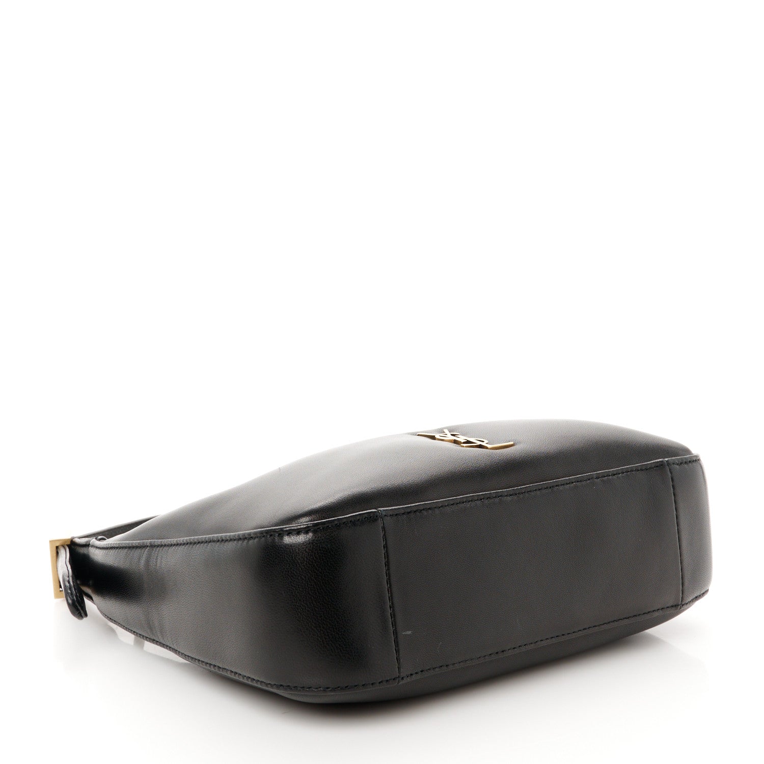Saint Laurent Plunged Lambskin Calypso Mini Hobo Black 4 of 10