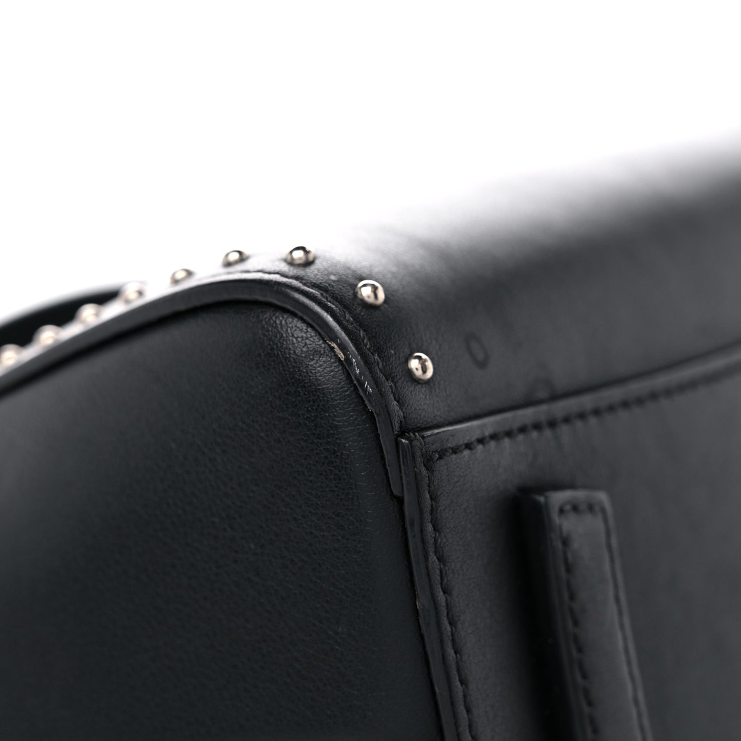 Smooth Calfskin Small Studded Antigona Black