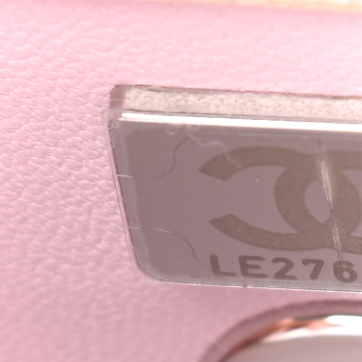 Iridescent Caviar Quilted Mini Coco Handle Flap Pink