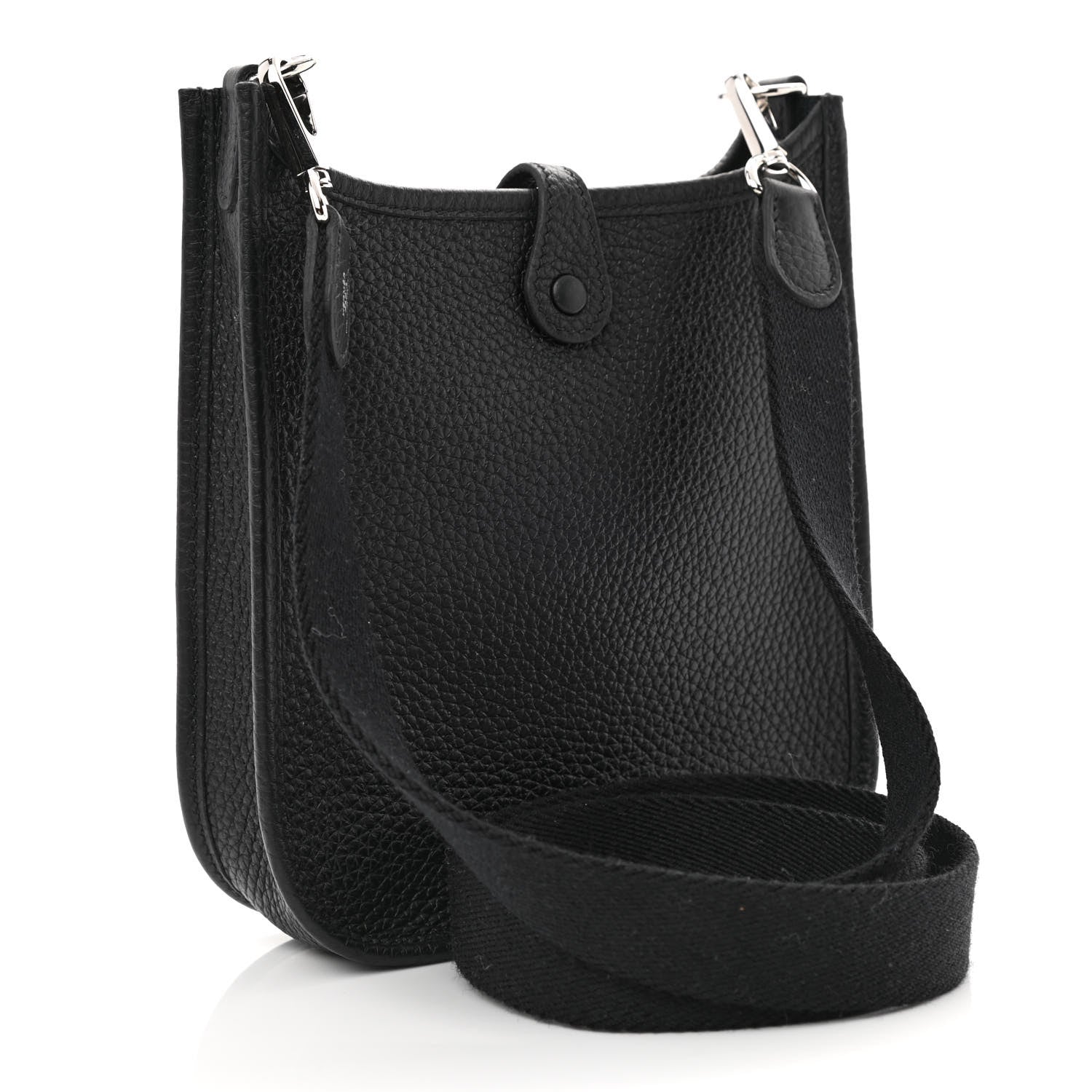 Hermes Taurillon Clemence Evelyne TPM Black 3 of 11