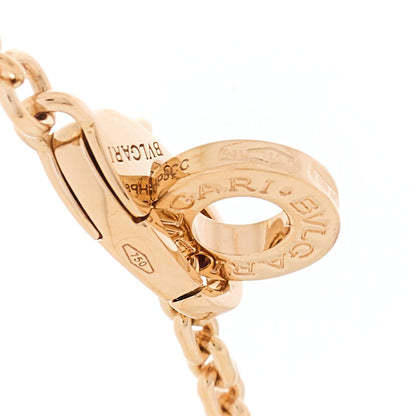 Bulgari 18K Rose Gold Diamond Serpenti Viper Demi Pave Pendant Necklace 9 of 9