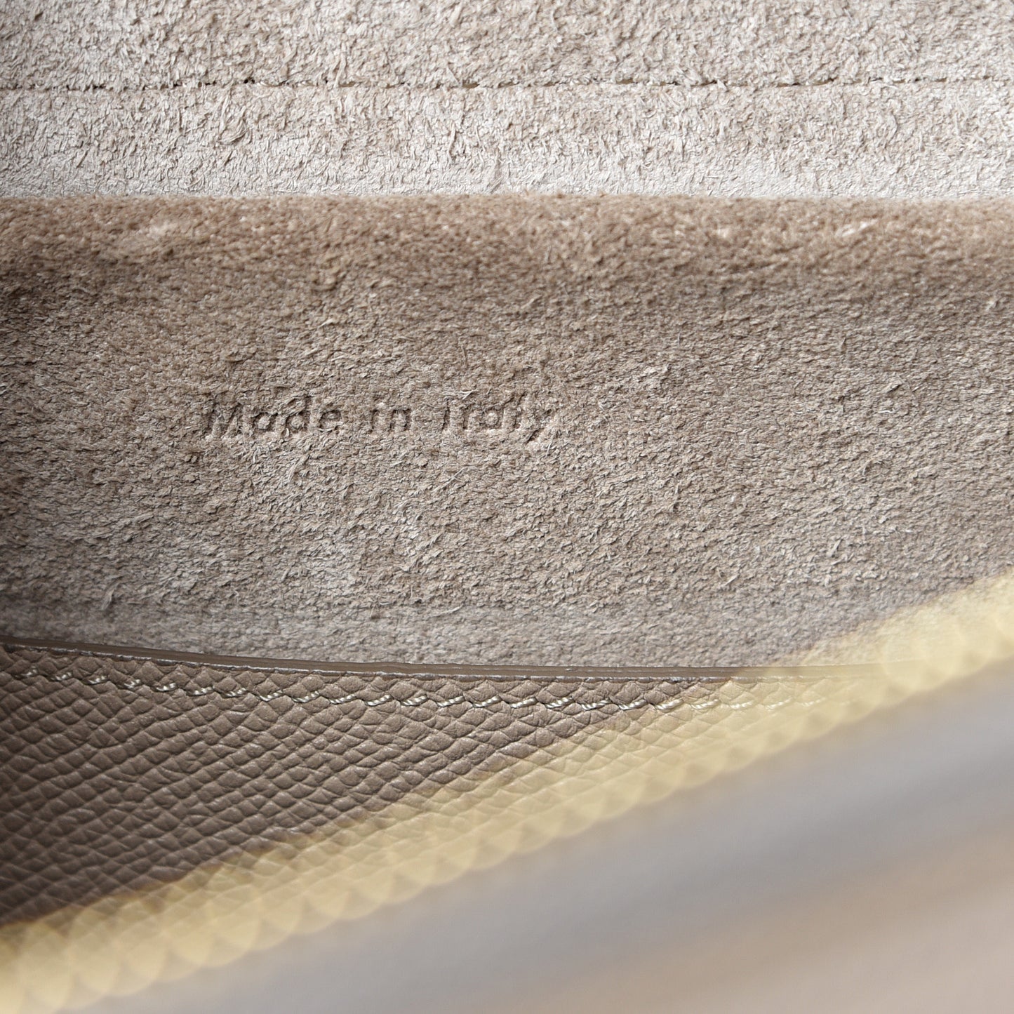 Grained Calfskin Micro Belt Bag Light Taupe