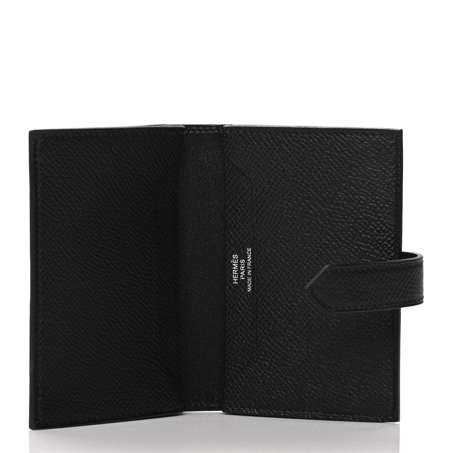 Hermes Epsom Monochrome Bearn Card Holder Wallet Black 5 of 8