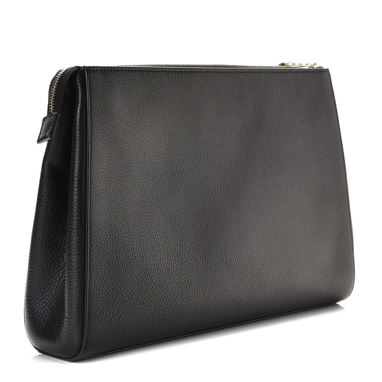 Grained Calfskin Large Neo Executive Cosmetic Case Black