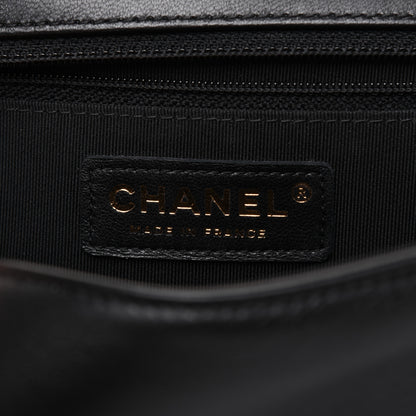 Chanel Lambskin Chevron Quilted Flap Black 8 of 21