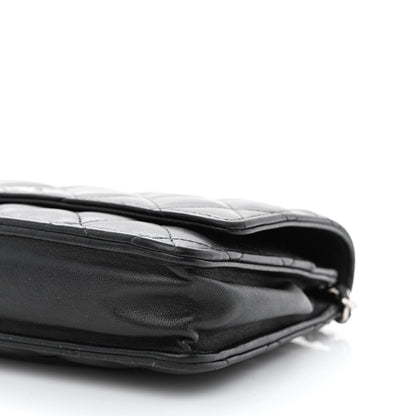 Chanel Lambskin Quilted Wallet On Chain WOC Black 11 of 11