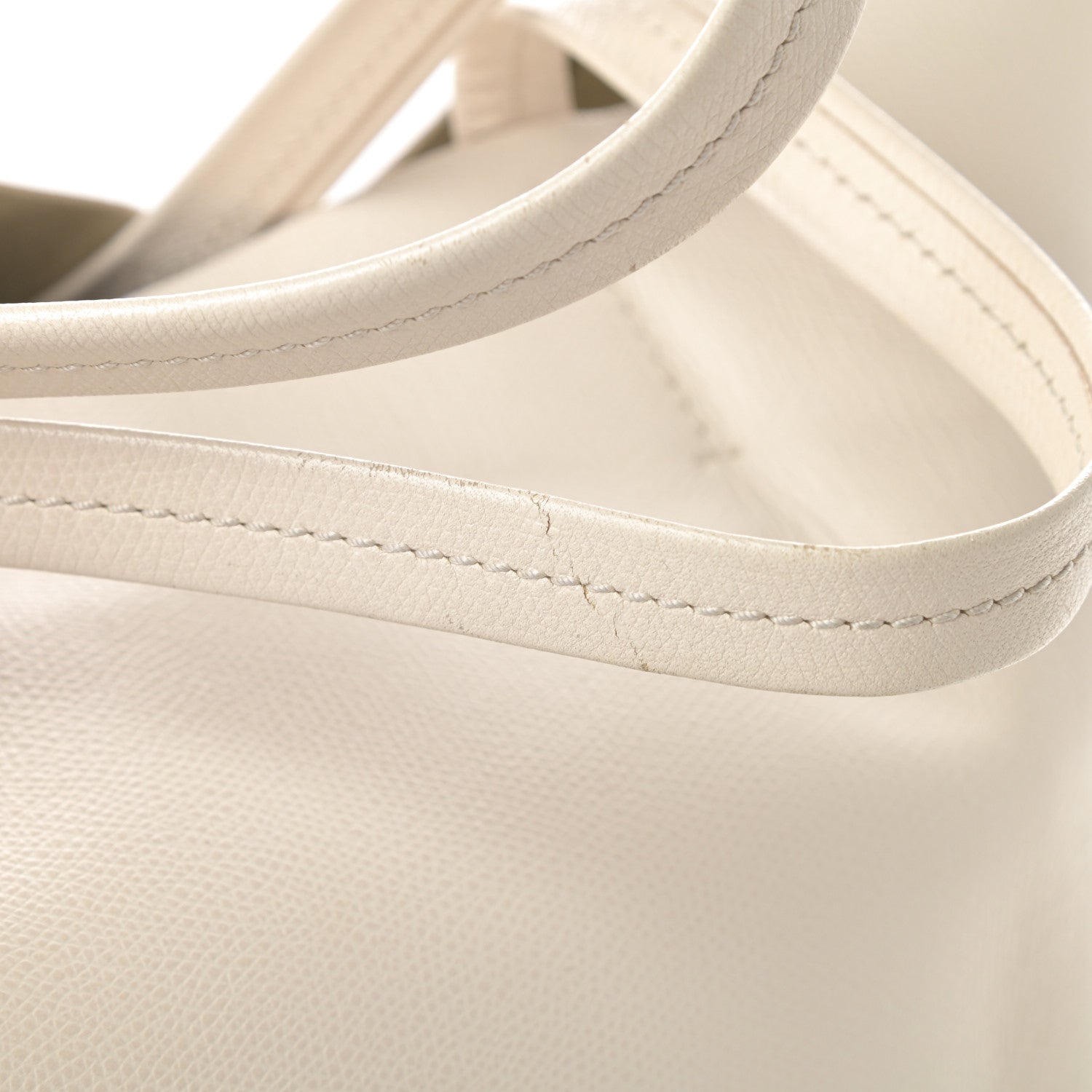 Celine Grained Calfskin Horizontal Bi-Cabas Cream Black 14 of 14