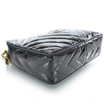 Chanel Patent Tassel Camera Case Black 4 of 10