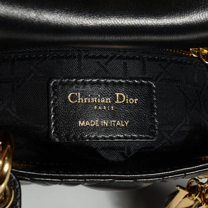 Christian Dior Lambskin Cannage Micro Lady Dior Black 8 of 9