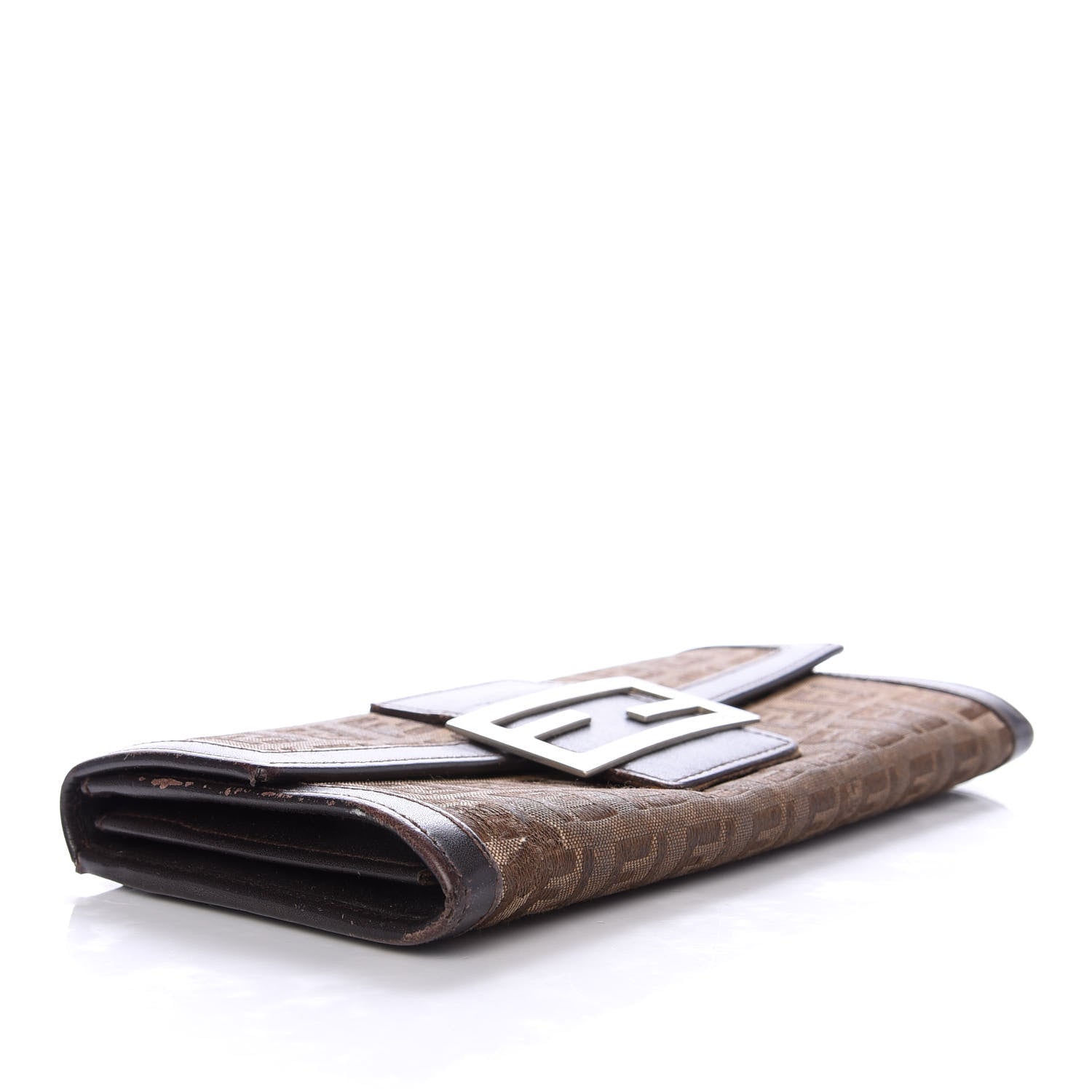 Fendi Zucchino Forever Continental Wallet Brown 4 of 11