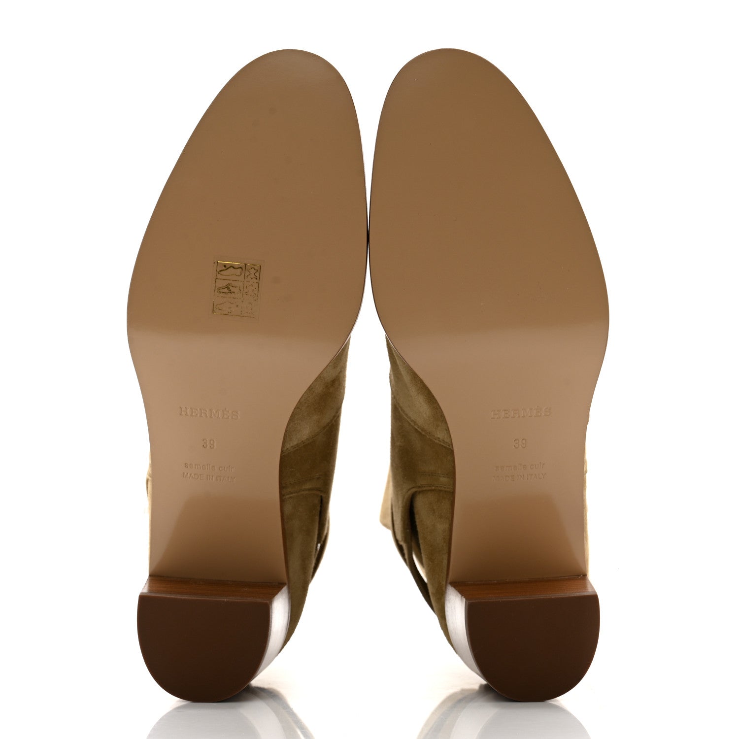 Hermes Suede Frenchie 50 Ankle Boots 39 Beige Gobi 5 of 9