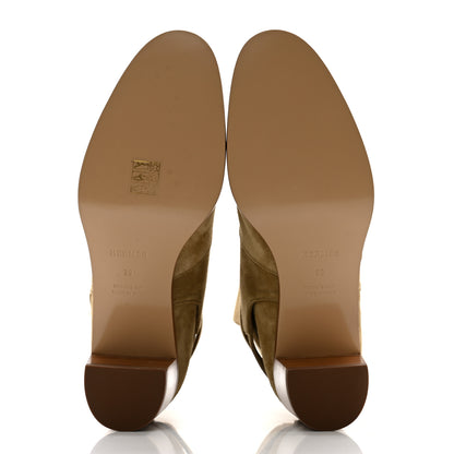 Hermes Suede Frenchie 50 Ankle Boots 39 Beige Gobi 5 of 9