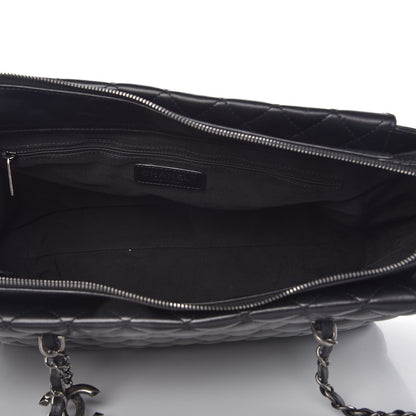 Chanel Lambskin Quilted Shopping Tote Black 5 of 7