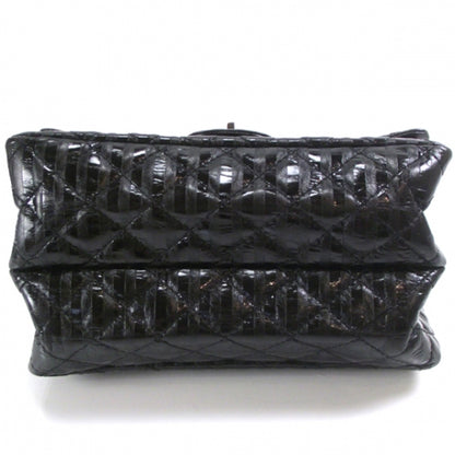 Chanel Striped Accordion Reissue Metallic Black 4 of 8