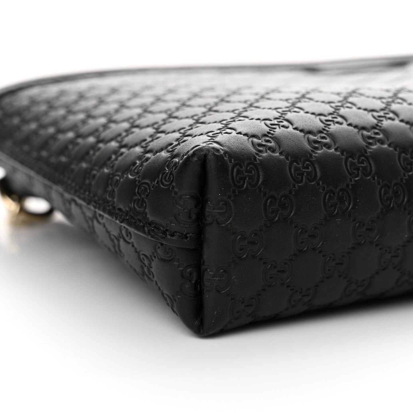 Microguccissima Flat Crossbody Black