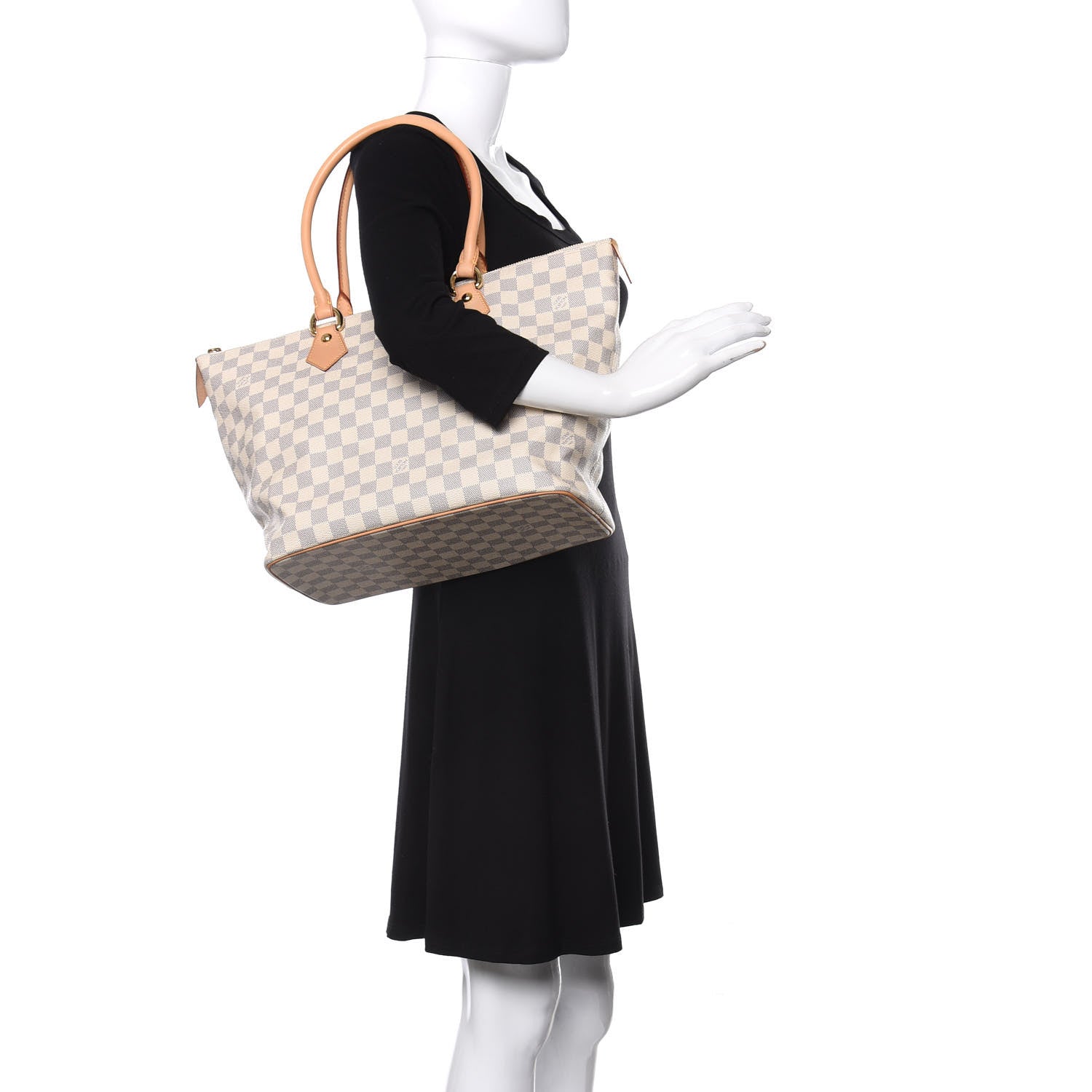 Louis Vuitton Damier Azur Saleya MM 2 of 11