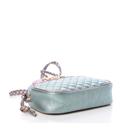 Gucci Laminated Nappa Trapuntata Mini Zumi Dome Shoulder Bag Rosa Lago Rame 4 of 10