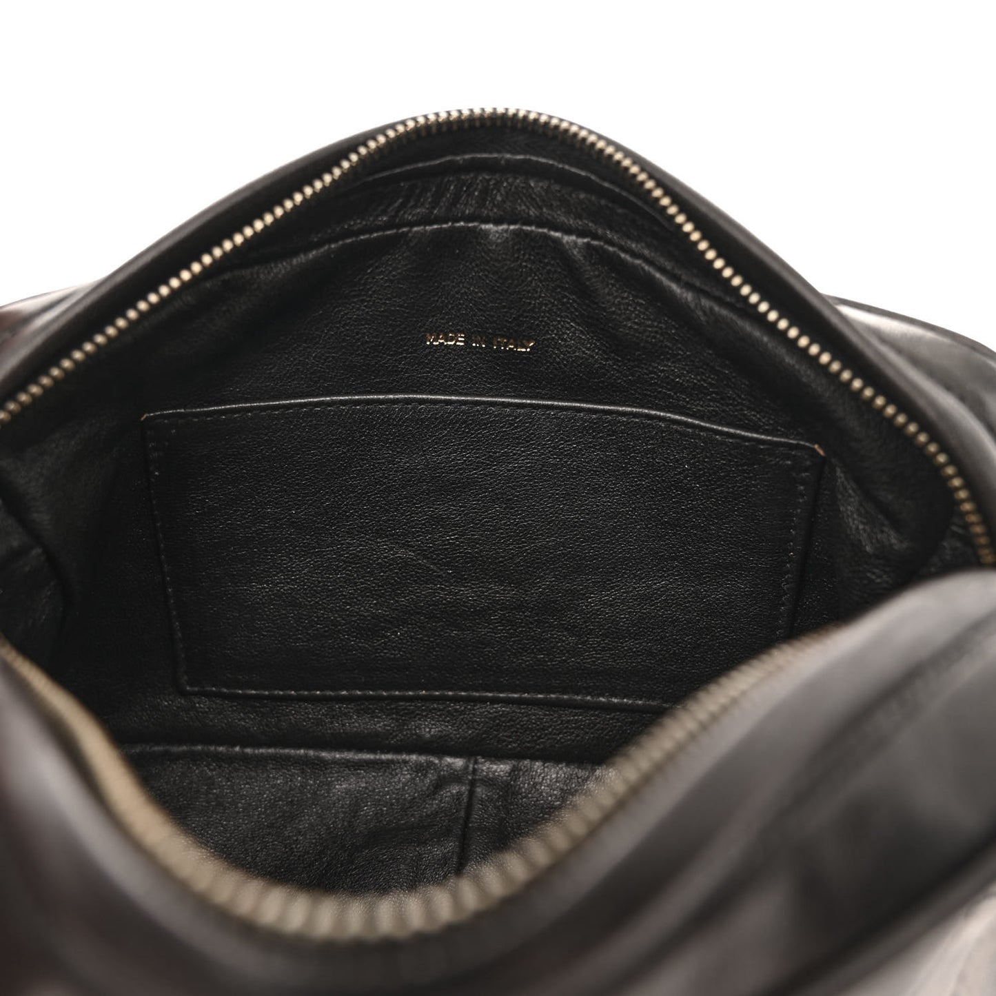 Lambskin Quilted CC Tassel Camera Case Black