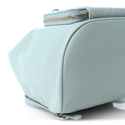 Chanel Caviar Quilted Business Affinity Backpack Light Blue 9 of 10
