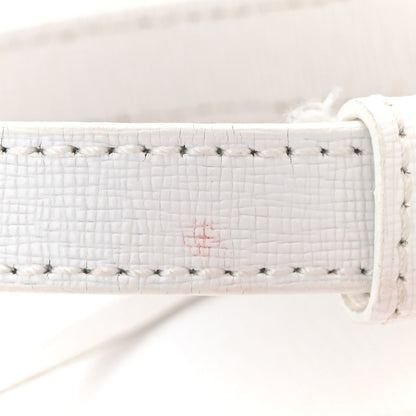 Off-White Saffiano Striped Mini Diag Binder Clip Bag White Black 12 of 17