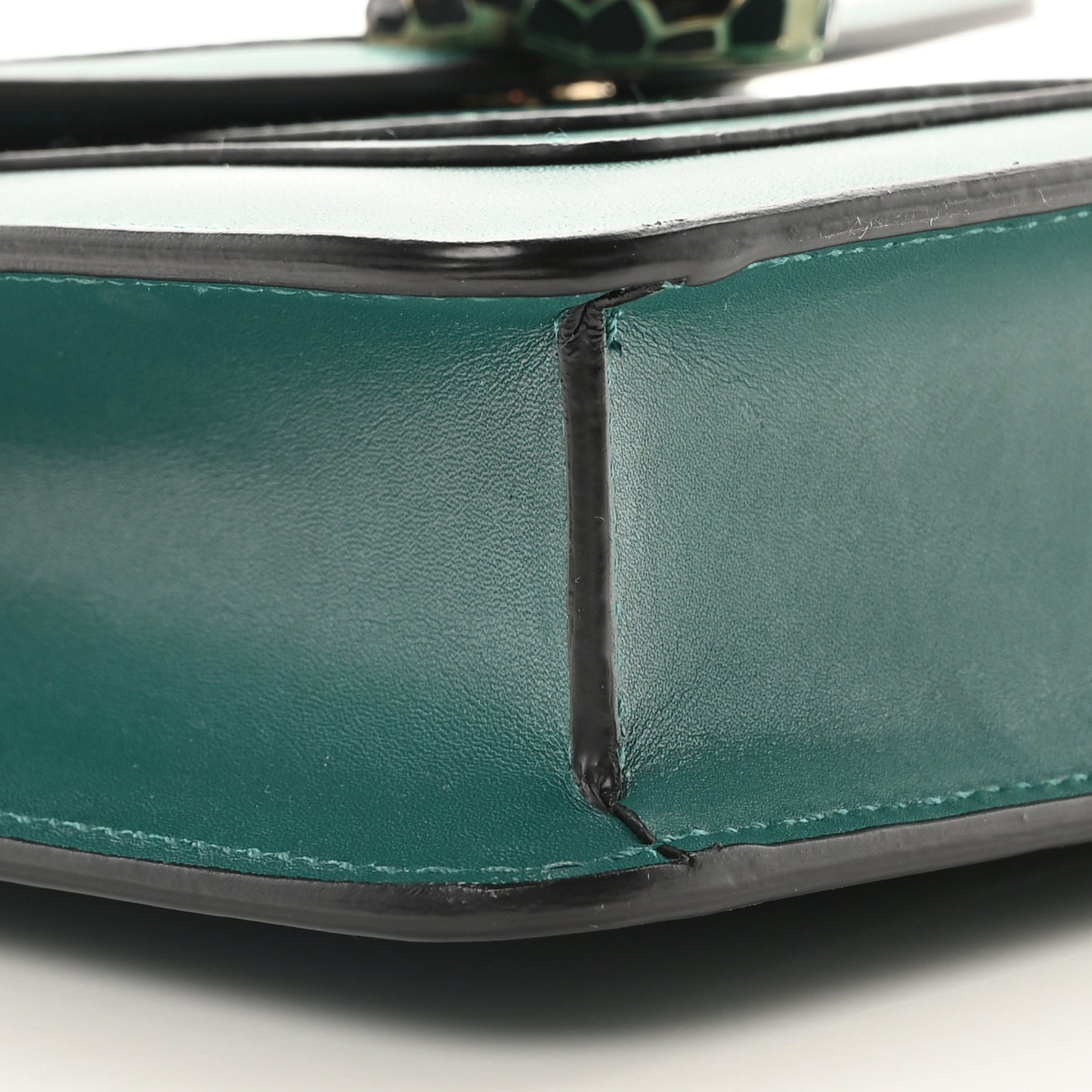 Calfskin Small Serpenti Forever Snake Strap Crossbody Bag Emerald Green
