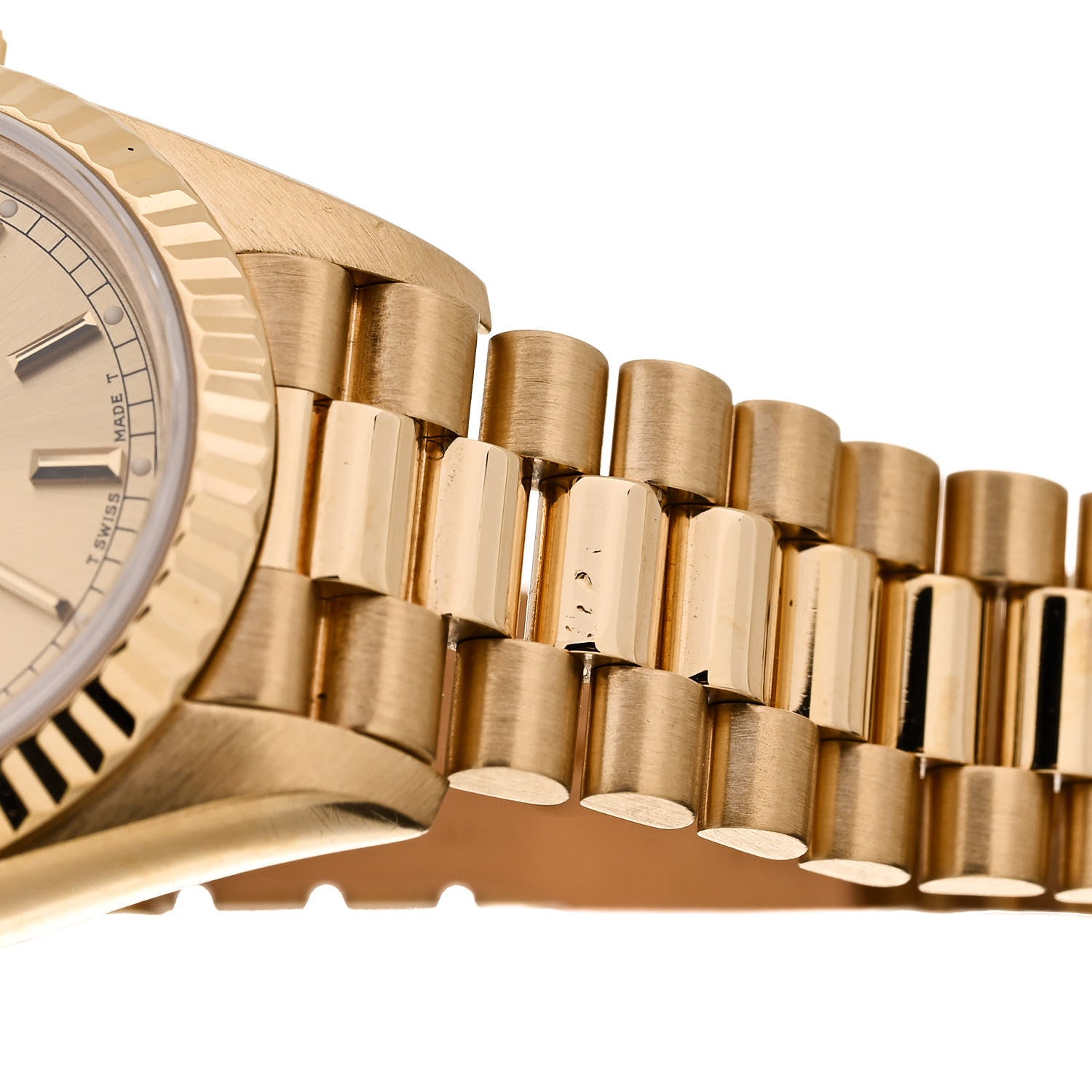 Rolex 18K Yellow Gold 26mm Oyster Perpetual Datejust President Watch Champagne 69178 5 of 5