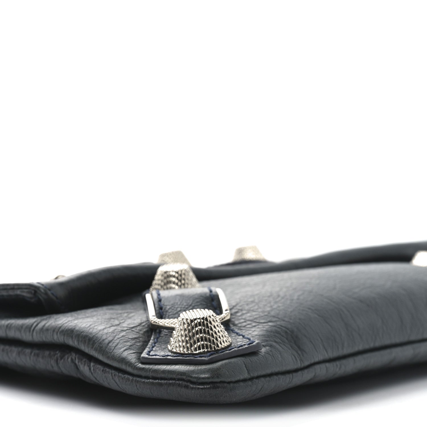 Balenciaga Agneau Giant 21 Silver Hardware Envelope Clutch Anthracite 10 of 11