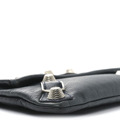 Balenciaga Agneau Giant 21 Silver Hardware Envelope Clutch Anthracite 10 of 11
