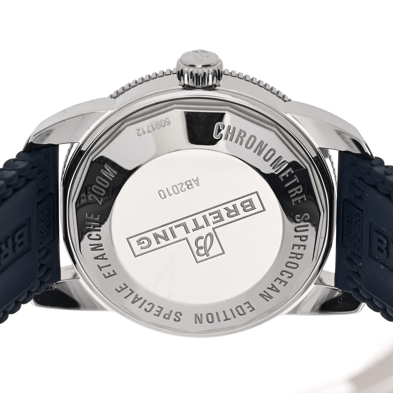 Breitling Stainless Steel Rubber 42mm Superocean Heritage II B20 Automatic Watch Blue AB2010161C1A1 4 of 5