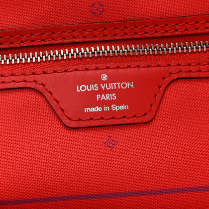 Louis Vuitton Monogram Escale Neverfull MM Rouge 7 of 11