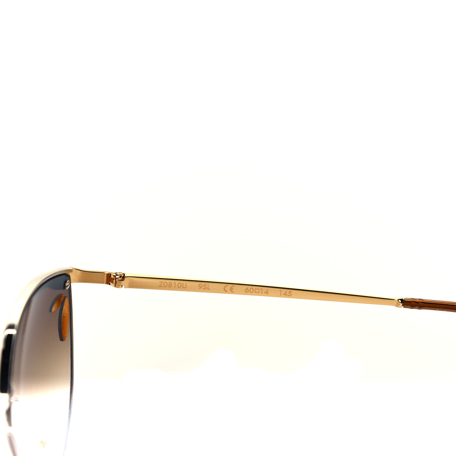 Louis Vuitton Lila Pilot Sunglasses Z0810U Brown Glitter 4 of 6