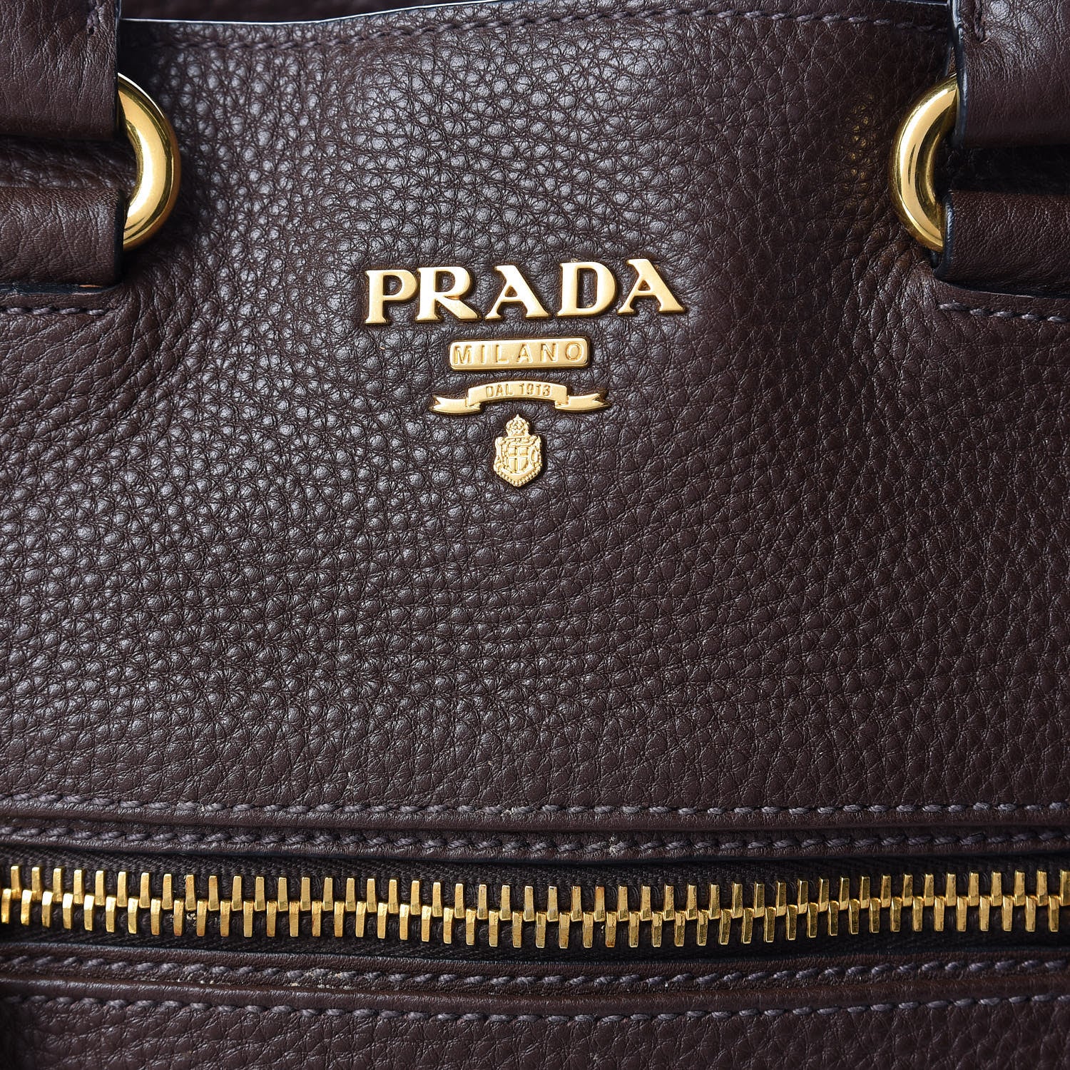 Prada Vitello Daino Shopping Tote Caffe 9 of 13