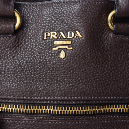 Prada Vitello Daino Shopping Tote Caffe 9 of 13