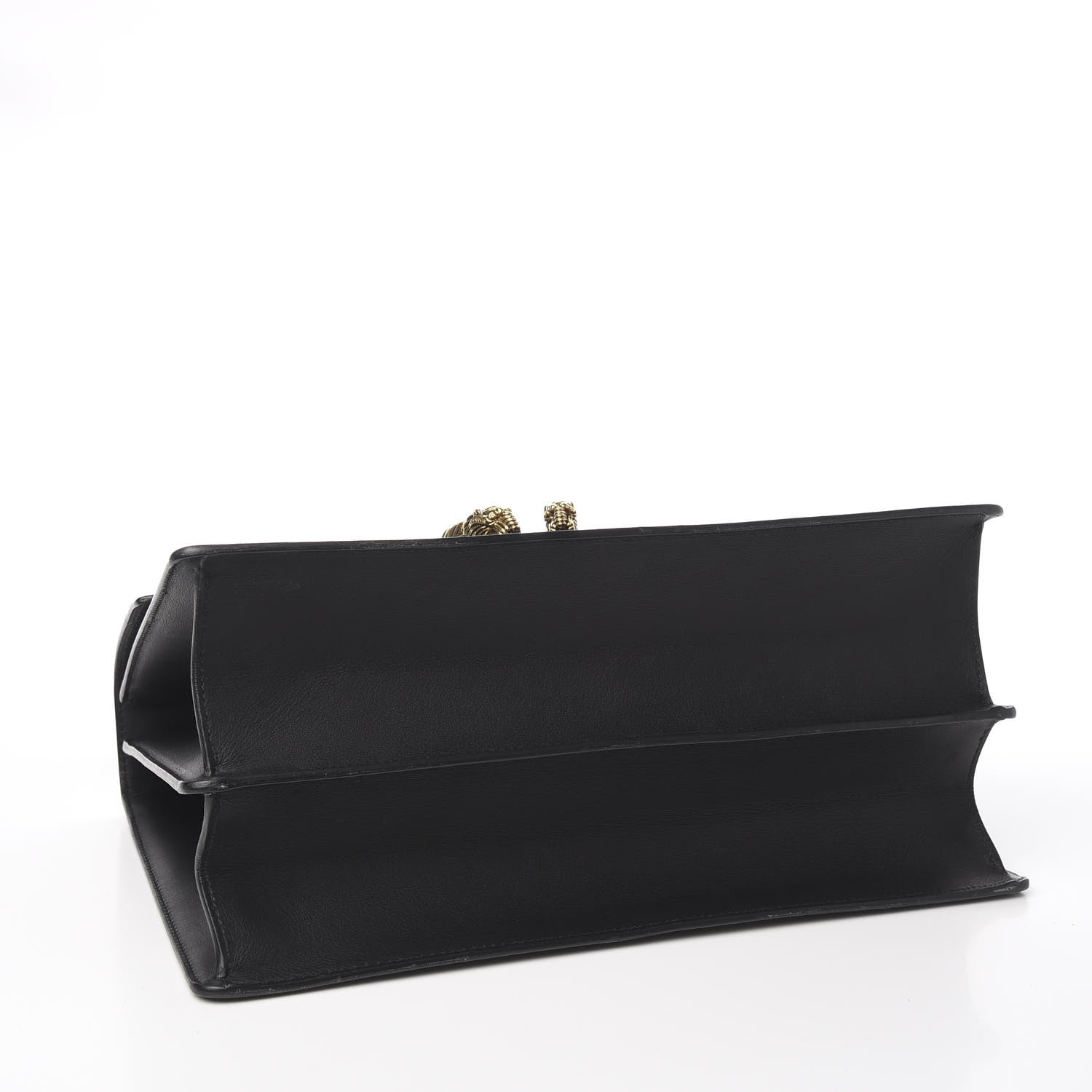 Gucci Calfskin Bamboo Web Large Dionysus Top Handle Bag Black Bright Evergreen Hibiscus Red 3 of 10