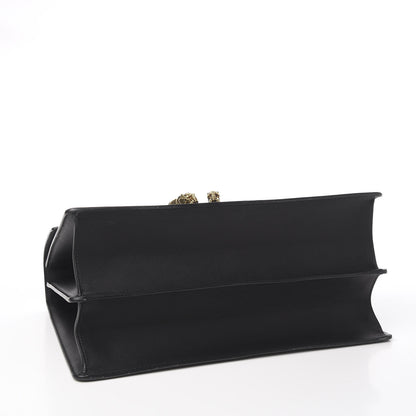 Gucci Calfskin Bamboo Web Large Dionysus Top Handle Bag Black Bright Evergreen Hibiscus Red 3 of 10